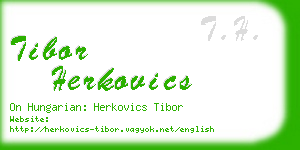 tibor herkovics business card